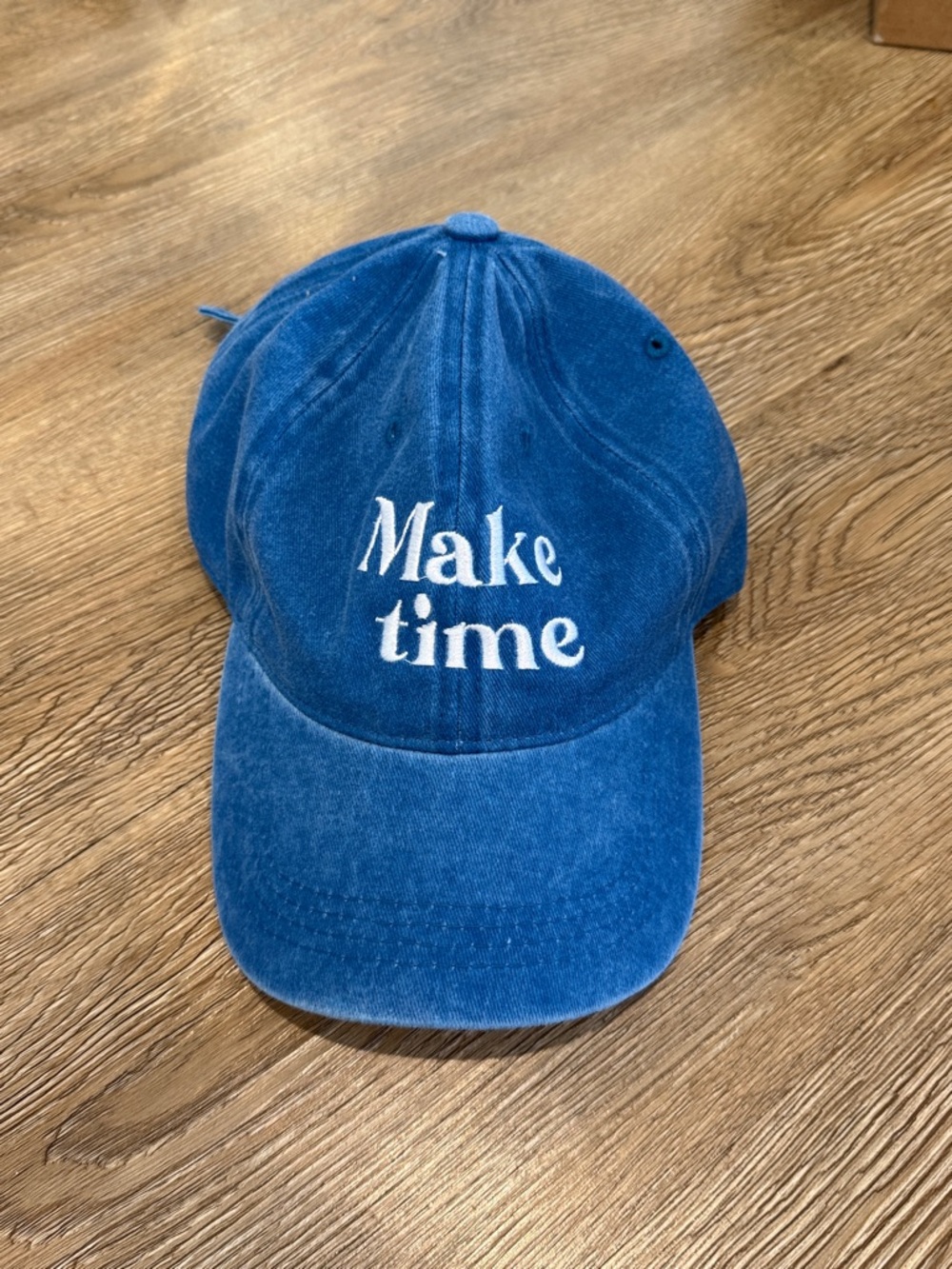 Make Time Blue Baseball Cap - Picture 3 of 5